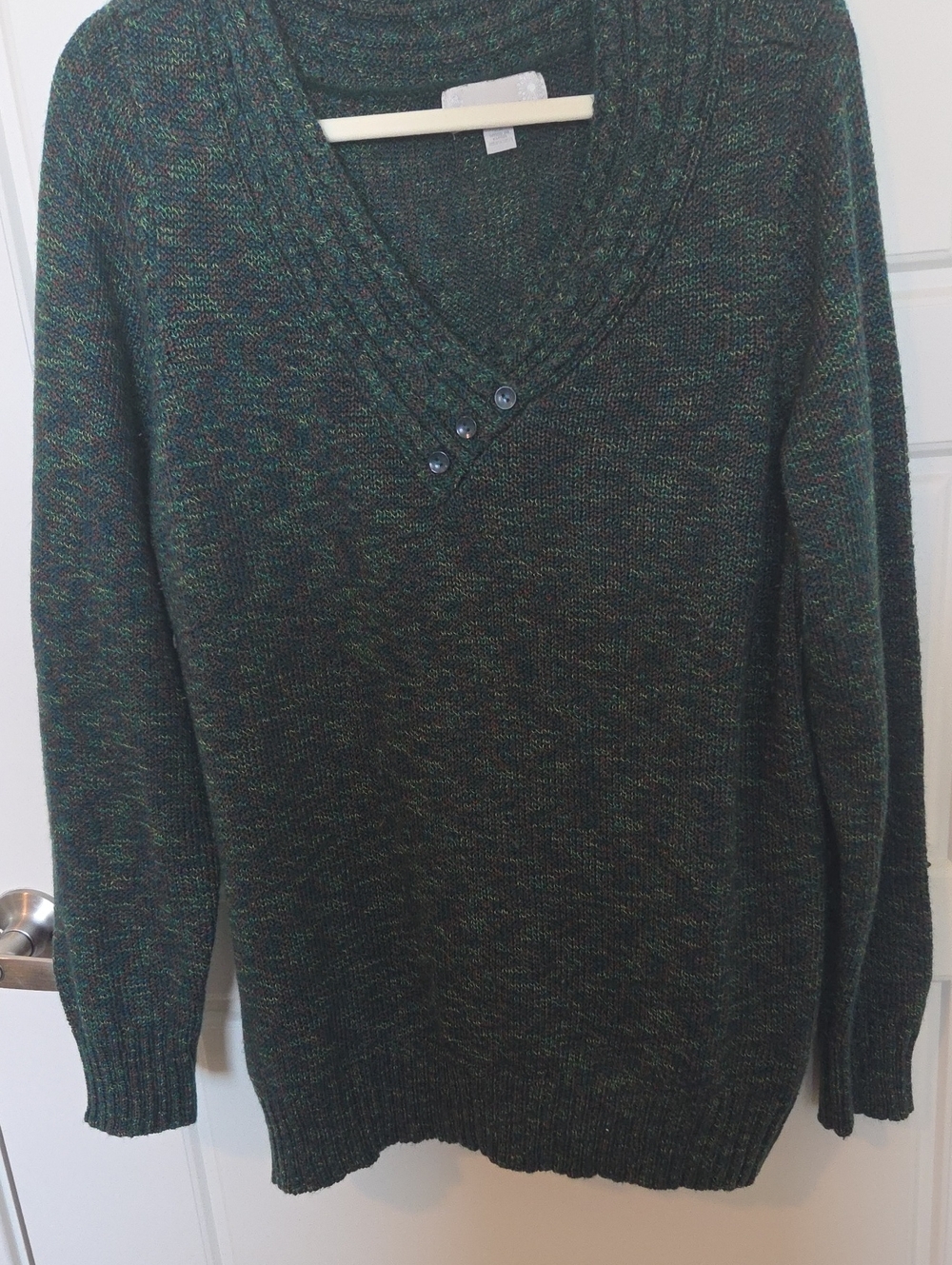 Emily Rose Dark Green V Neck Pullover 2X Stitch Fix